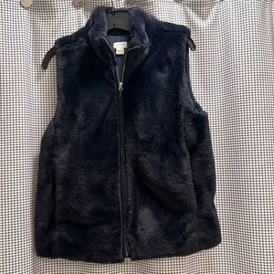 J Crew fur vest